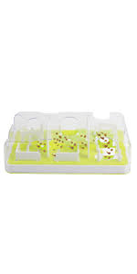 Veterinarian recommended for exercise, slower eating, weight loss and meal management Amazon Com All For Paws Interactive Puzzle Cat Feeder Treat Maze Toy For Cats Kitchen Dining