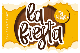 Check out our cursive font selection for the very best in unique or custom, handmade pieces from our digital shops. La Fiesta Font In Fonts On Yellow Images Creative Store