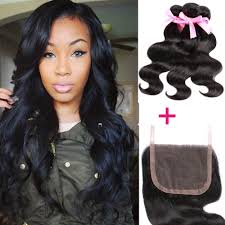 Peruvian Body Wave 4 4 1pc Lace Closure With 3 Bundles Human Virgin Hair Weave Freewinds Wavebundle Wellige Frisuren Haar Styling Naturliche Frisuren