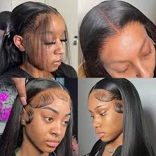 Amazon.com : Twigoal Straight Lace Front Wigs Human Hair Glueless Wig Human  Hair Pre Plucked Per Cut 13x4 HD Lace Front Wig Wear and Go Glueless Lace  Frontal Wigs for Women 26