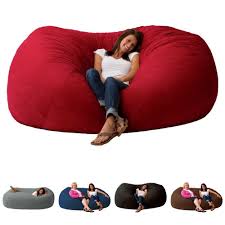Oversized Bean Bag Chair Sofa Couch Large Comfort Loveseat Lounger Suede 7ft Xxl Bean Bag Chair Bean Bag Chair Sofa Big Bean Bag Chairs
