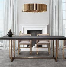 Black And Gold Dining Table Alfonso Dining Table Dining Table Black Luxury Dining Room Gold Dining Room