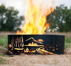 Share those campfire stories over decorative outdoor fire pits, propane fire pits, and fire rings that add outdoor ambiance and warmth. Cabela S Great Outdoors Fire Rings Zoom Cabela S Fire Pit Ring Stone Fire Pit Fire Pit