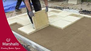 How To Install Concrete Flag Block Paving Flexibly Commercial Paving Http Evememorial Org Index Html Concrete Flags Block Paving Concrete Paving