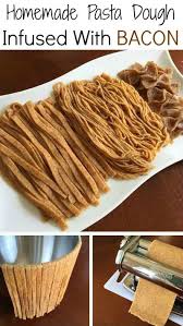 How To Make Homemade Pasta Dough Infused With Bacon Homemade Pasta Homemade Pasta Dough Homemade Pasta Recipe