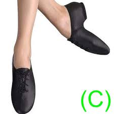 jazz dance shoes black leather split sole unisex pumps irish hard jig cc