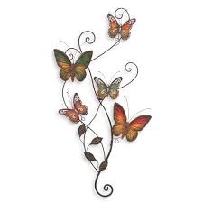 Metal Butterflies Wall Decor Bed Bath Beyond Schmetterlingswanddekor Wandkunst Aus Metall Wand Dekor