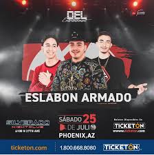 Apple music'te eslabon armado adlı sanatçının şarkılarını dinleyin. Eslabon Armado Phoenix Tickets Boletos Silverado Nightclub