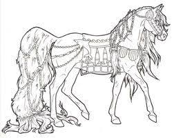 Carousel Horse Vines N Flowers By Requay On Deviantart Horse Coloring Pages Animal Coloring Pages Horse Coloring