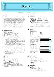Reduced labor and material costs by 7%. Financial Planning Analyst Resume Sample Kickresume