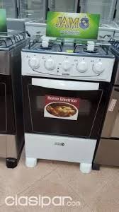 Una cocina de gas profesional de 5 fuegos con horno eléctrico fabricado en italia por la reconocida marca eka. Cocina Jam De 4 Hornallas A Gas Con Horno Electrico Nuevas En Caja Con Garantia 11500 Clasipar Com En Paraguay