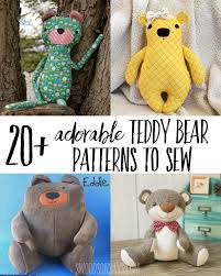 I designed a simple bear that can be made from any kind of fabric and i thought i'd share the pattern with you in case you'd like to make a memory bear, too. 20 Of The Cutest Teddy Bear Sewing Patterns Swoodson Says