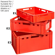 Storage bin is a heavy duty storage container used for storing and transporting items. 3x Lid Cover Euro Stacking Heavy Duty Plastic Storage Containers Euro Stacking Containers Box Boxes Industrial Crate Kingpower Ceres Webshop