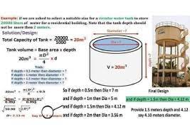 Design of rectangular water tank xls. Civil Study Water Tank Design Calculation Facebook