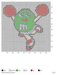 This whimsical design features three adorable portly snowmen! 12 Green M M Cross Stitch Ideas Cross Stitch Stitch Cross Stitching