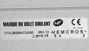 Que Signifie Vemcros 100 Volet Roulant