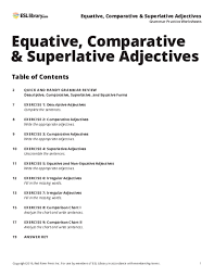 Esl library may not function properly in older browsers. Pdf Equative Comparative Superlative Adjectives Thi T T Tran Academia Edu