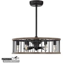Choose a smaller caged ceiling fan with light to bring brightness and character to a small space, like a bedroom or guest room. 11 Eye Catching Cage Enclosed Ceiling Fans You Ll Love Advanced Ceiling Systems