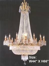 French Empire Crystal Chandelier Lighting 44x66 34 Lights Perfect Fo Gallery Chandeliers