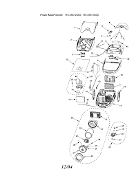 If you could design a versatile canister vacuum to clean pets and keep pet hair and allergens inside the bin then the kenmore progressive would be pretty damn. Kenmore 11625513500 Canister Vacuum Parts Sears Partsdirect