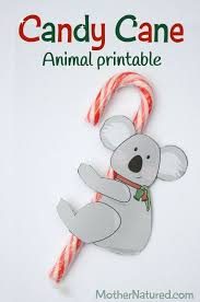 Free Printable Candy Cane Animal Tags You Will Love Mother Natured Candy Cane Gifts Candy Cane Crafts Candy Cane