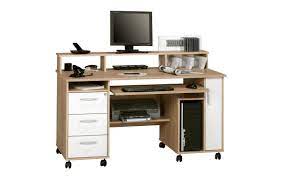 Lz massiv computermöbel holz computermöbel / schreibtisch  4 k  l1200 x b510 x h750 aus massiver kiefer mit klarlack. Schreibtisch Computertisch Office 9475 Von Maja Sonoma Eiche Icy Weiss