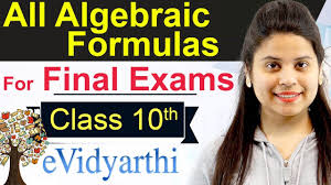 All Algebra Formulas For Class 10 Maths Formula Youtube