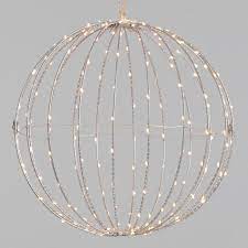 Crafted Of Matte Silver Wire Twisted And Shaped Into A Large Open Sphere Our Exclusi Battery Operated Lights Decor Hanging Candle Lights Ball Pendant Lighting