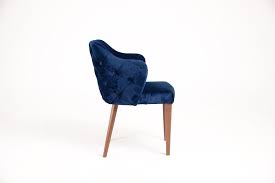 Vintage, new and antique dining room chairs. Traditional Navy Blue Velvet Dining Chair King Urvission Interiors
