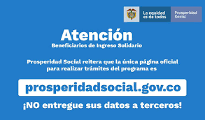 Si usted como beneficiario del ingreso solidario desea contactar con prosperidad social para reclamar el cobro, podrá comunicarse al correo electrónico ingreso.solidario@prosperidadsocial.gov.co en donde. Prosperidad Social Bogota Government Organization Facebook