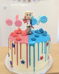 The joker/harley quinn cake i ordered for my boyfriend's birthday from lovely, too. Pin On 5th Birthday Ideas