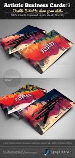Fun artist business cards ideas diversify. Painter Business Card Templates Designs From Graphicriver