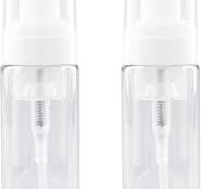 RAYNAG 2 Pack Foam Pump Bottles, Mini Travel Size Foaming Soap Dispenser  Clear Plastic Pump Bottle, 50 ml/1.7 oz