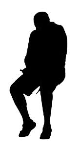 Man Sitting Silhouette Silhouette Human Silhouette Man Sitting