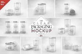 Download 05 Clear Container Packaging Mockups Packaging Mockup Clear Container Bottle Mockup