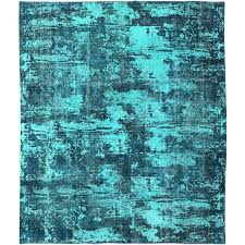 Click the image for larger image size and more details. Luxurious Modern Design Vintage Rug In Shades Of Turquoise And Teal Chairish
