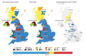 Uk general election result 2019. Results Of The 2019 Uk General Election Featuring A Map Of The 2017 Election And Highlighting Flipped Constituencies Mapporn