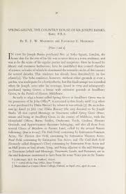 Banks (uncle phil) is on facebook. Spring Grove The Country House Of Sir Joseph Banks Bart P R S Notes And Records Of The Royal Society Of London