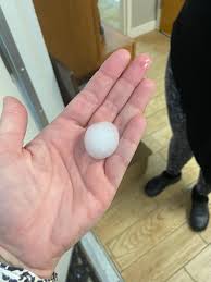 HUGE hail in Olive Branch, MS. Some...