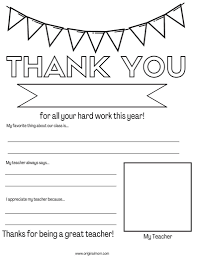 Cards ship the next business day! Cute Teacher Appreciation Thank You Letter Originalmom