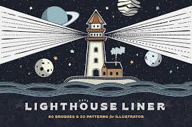 I log in, the application opens up but loads indefinitely until it finally logs me out. Lighthouse Liner Illustrator Brushes In Brushes On Yellow Images Creative Store