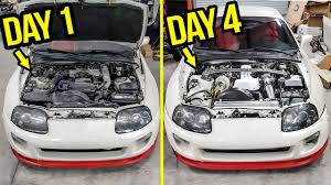The fifth generation has been produced since march 2019 and went on sale in may 2019. Rebuilding And Heavily Modifying A Stock 200 000 Mile Toyota Supra In 4 Days Youtube