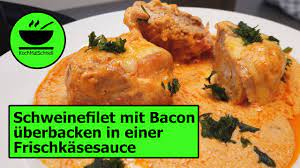 Schweinefilet Uberbacken Mit Bacon Und Frischkasesauce Im Optigrill Von Kochmalschnell Youtube Schweinefilet Rezepte Schweine Filet Schweinefilet