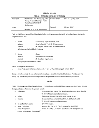 Doc Berita Acara Serah Terima Hasil Pekerjaan Sunardi Malang Academia Edu