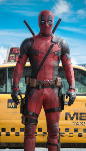 Ryan Reynolds as Deadpool in front of a taxi Wallpaper ID:2367