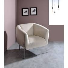 Shop items you love at overstock, with free shipping on everything* and easy returns. Acme Furniture Carlson 59792 Contemporary Accent Chair With Beige Velvet Del Sol Furniture Upholstered Chairs