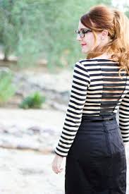 Delusions Of Grandeur Backless Striped Shirt And Tutorial Clothes Makeover Refashion Clothes How To Make Clothes