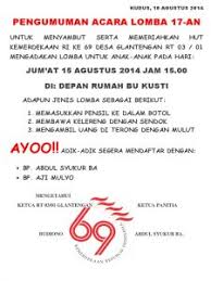 Contoh Pamflet Lomba 17 Agustus Yang Menarik Dan Lugas Berita Hari Ini Djawanews Com