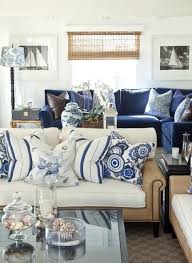 See more ideas about nautical crafts, coastal decor, nautical decor. Modern Day Interior Decorating With Blue Stripes And Nautical Decor Theme Daily C Blue And White Living Room Coastal Decorating Living Room Living Room White