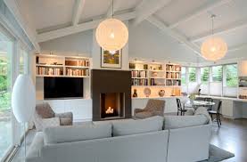Standard white ceiling paint will brighten a room, but a colored ceiling may make the room seem bigger. 18 Living Room Designs With Vaulted Ceiling Home Design Lover